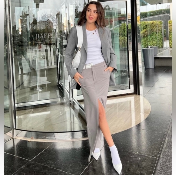 Zara asymmetrical waist maxi skirt - Picture 15 of 17